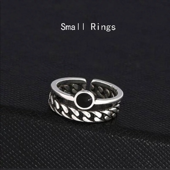 New 925 sterling silver Adjustable Rings - Picture 2 of 2